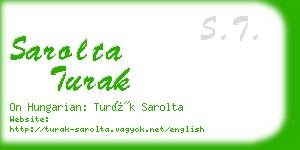 sarolta turak business card